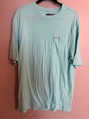 Greg Norman Collection Short Sleeve Pocket Tee in Seafoam